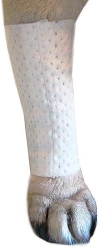 PawFlex Protective Sleeve Tubular Cover - Bandages - For Dogs Cats and other Pets First Aid Wound Care Comfortable Non-adhesive Breathable and Water Resistant 7 strips (yields 14-21 covers)-(XX-Small)