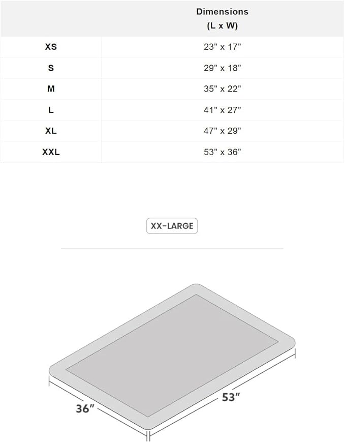 K9 Ballistics Tough Ripstop Dog Crate Pad - Durable, Machine Washable XXL Kennel & Travel Mat for XX Large Dogs, 53 x 36 Fits 54" Wire Crates, Light Gray Velvet