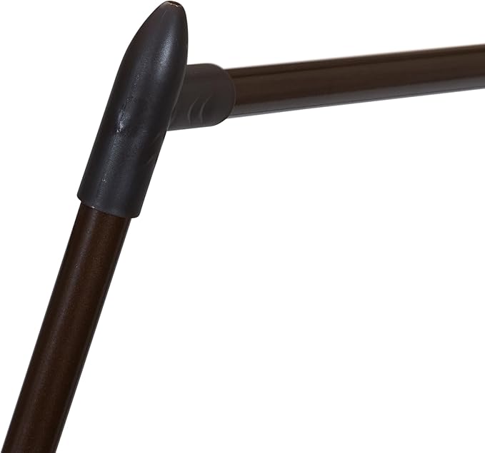 Household Essentials Valet Folding Clothes Rack, Strong Metal X-Frame, Chic Design, Great for Guest and Dressing Rooms, Portable and Easy to Use, Folds Flat, Antique Bronze