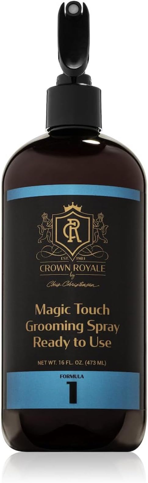 Crown Royale Magic Touch Formula 1 Pet Grooming Spray Ready-to-Use, No Heavy Build-Up, Finishing Spray, Prevents Coat Matting, Formulated with Conditioners, Made in USA, 16 oz