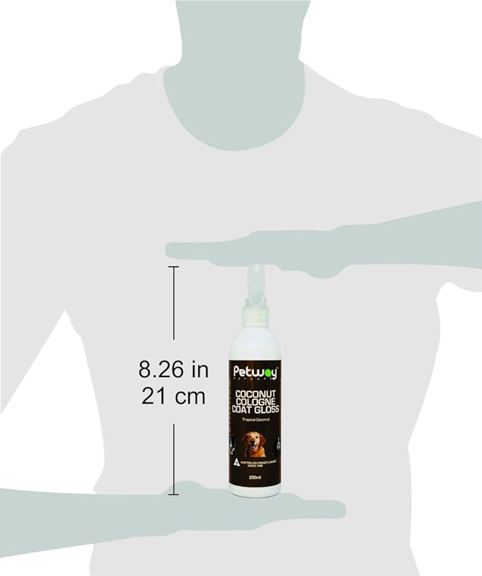 Petcare Coconut Dog Cologne, Natural Dog Cologne Spray with Coconut, Dog Deodorising Spray, Dog Odour Eliminator for Home, Dog Deodorant Spray for Smelly Dogs, Dog Grooming Spray, 250ml