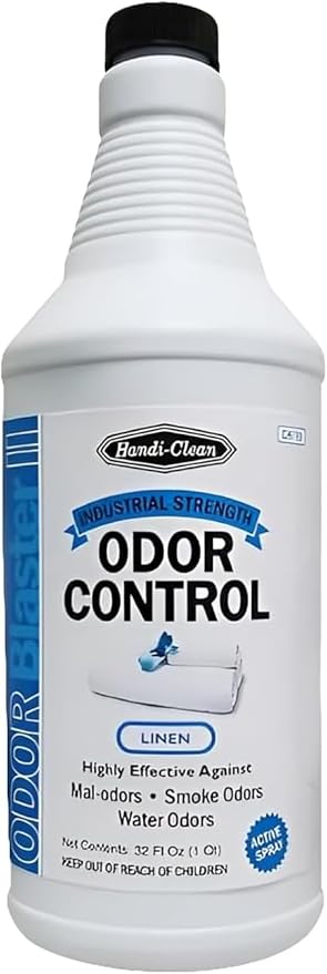 Odor Control and Deodorizer, Water-Based Air Freshener Spray, Linen Scent, 32 Fl Oz, for Eliminating Smoke, Water, and Malodors in Homes, Offices, and Vehicles