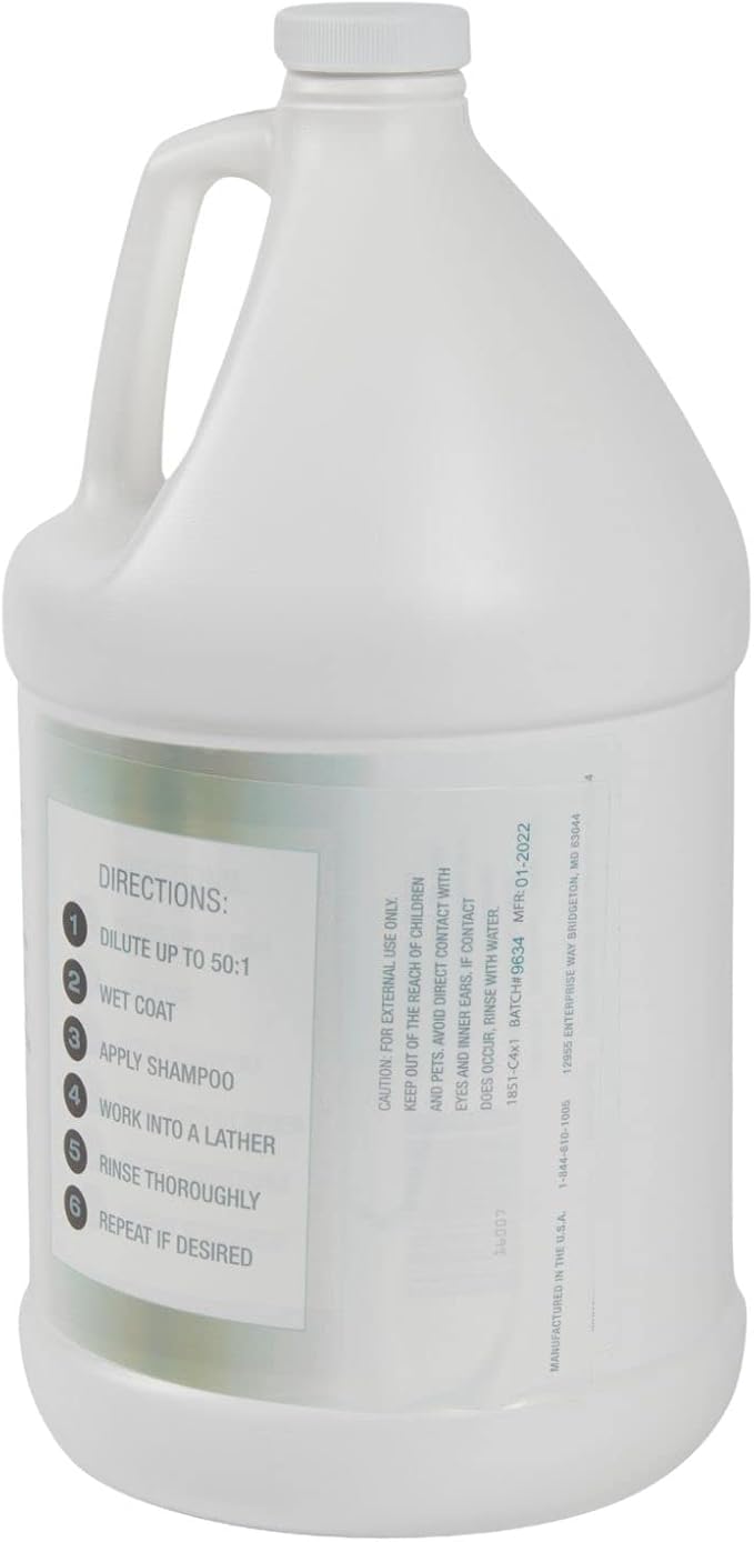 50:1 Everybathe Shampoo - 1 Gallon - Can Be Diluted Up to 50:1 - Can Be Used On Dogs Or Cats 12 Weeks Or Older - Free of Parabens and Sulfates