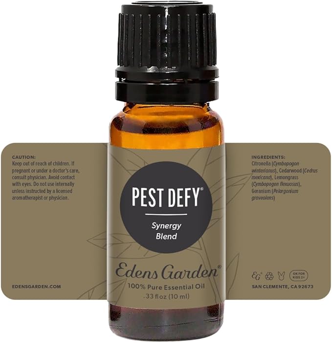 Edens Garden Pest Defy Essential Oil Blend- 100% Pure Premium Grade, Undiluted, Natural, Therapeutic, Aromatherapy, The Best for Diffusing, Skin, Face, Kid Safe 10 ml (.33 fl oz)