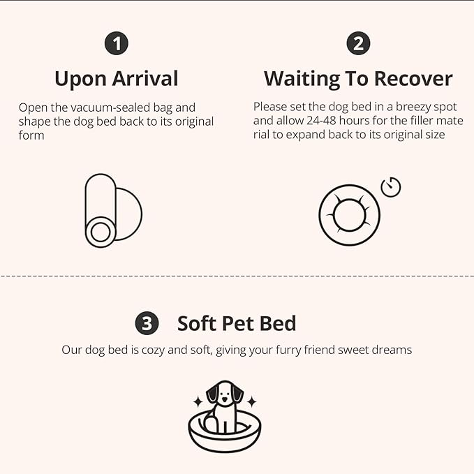 JOLLYVOGUE Small Dog & Cat Beds for Indoor Cats, Donut Cuddler Warming Soft Dog Beds with Anti-Slip Bottom, Round Calming Fluffy Plush Faux Fur Cushion Bed for Small Dogs (20", Smoke Black)