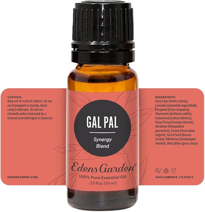 Edens Garden Gal Pal Essential Oil Blend- 100% Pure Premium Grade, Undiluted, Natural, Therapeutic, Aromatherapy, The Best for Diffusing, Skin, Humidifiers, Hair 10 ml (.33 fl oz)