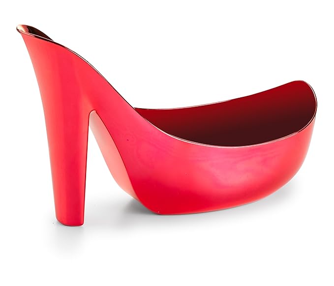 Freida & Joe Elegant 9-Piece Bath Set in High Heel Shoe – Luxurious Spa Gift Basket for Women, Includes Shower Gel, Body Lotion, Bath Salts, Soap Flowers, Bath Fizzer & Sponge (Rose)