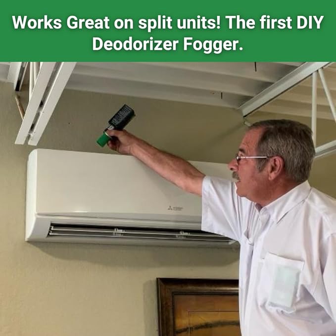 Air Freshener for HVAC Systems, Commercial, Residential & Cars| Made with Thyme extract, natural Plant based | Now available in a Concentrated Formula for maximum effectiveness (Pack 4)