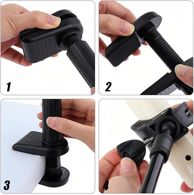 Joyzan Dog Hair Dryer Stand, Pet Grooming Table Hands Free Blow Holder 360°Rotatable Adjustable Lazy Third Arm Clamp Flexible Aluminum Alloy Groomers Hose Tube Mount Clip Cat Countertop Shower