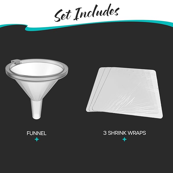 Nevlers 3 Pack Amber Glass Spray Bottles 2 Oz Set | Amber Spray Bottles with Shrink Wrap and Funnel | Leakproof Mister Bottle for Hair, Body, Fragrance, Hand Sanitizer & More