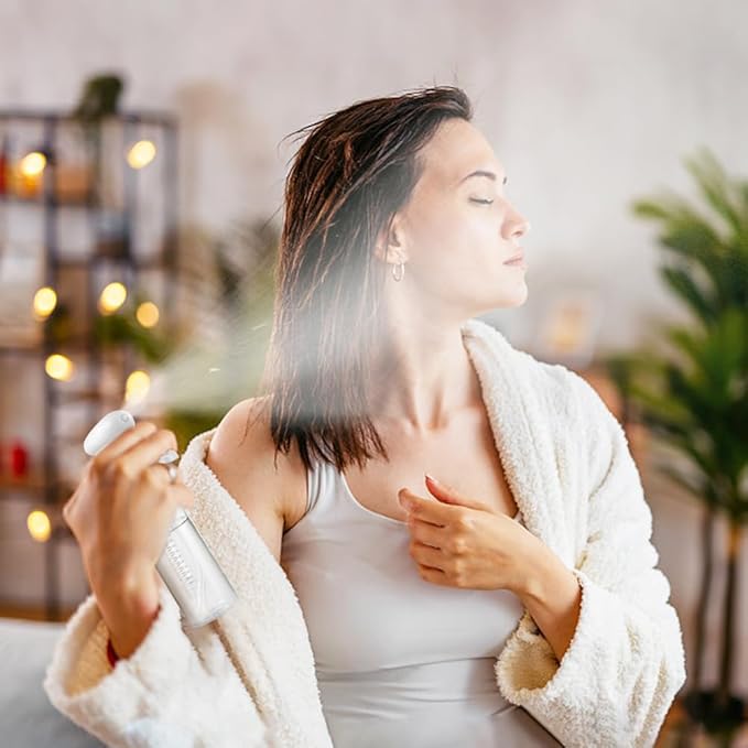 Continuous Travel Spray Bottle,Hair Small Spray Bottl e,Plants Water Spray Mist Bottle,Ultra-Fine Spray Bottle for Hair,Skincare, Plant Care, Pet Grooming, Cleaning 100 ML White(2 Pcs)