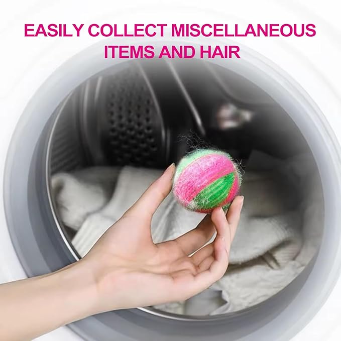 12 PCS Pet Hair Remover for Laundry, Fur Ball Laundry Pet Hair Remover, Say Goodbye to Dog & Cat Hair on Clothes! Reusable Fur Catcher for Washer, Won’t Damage Fabrics