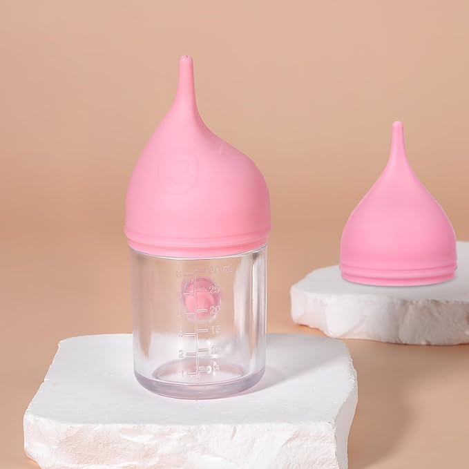 2 Pcs Puppy Bottles for Nursing Animal Feeding Bottles Reusable Pet Feeder Bottle Anti-Choking Design Puppy Bottle Silicone Kitten Feedings Kit for Newborn Kitten Puppies Small Animals