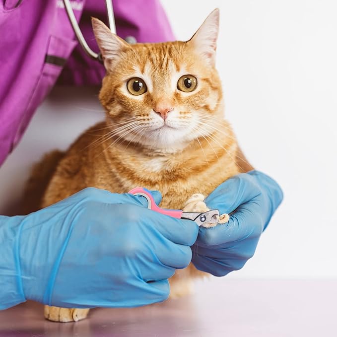 9 Pcs Cat Bathing Bag Set Cat Shower Bag Anti Bite and Scratch for Pet Grooming Washing Brush Comb Muzzle Nail Clipper Nail File Tick Tool(Pink)