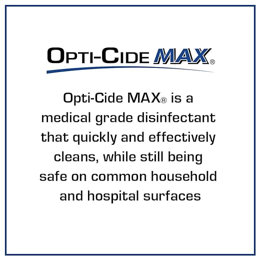 Micro-Scientific M60035 Opti-Cide Max Disinfectant Cleaner and Sanitizer, 1 gallon