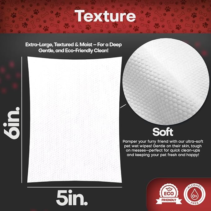 2% Chlorhexidine Wipes for Dogs 3X Larger | Yeast Infection Ringworm Fungus Hot Spot Itch Relief | Medicated Antibacterial Antifungal Gentle Soothing Topical Wipes for Dog Cat | 50 Wipes 5x6