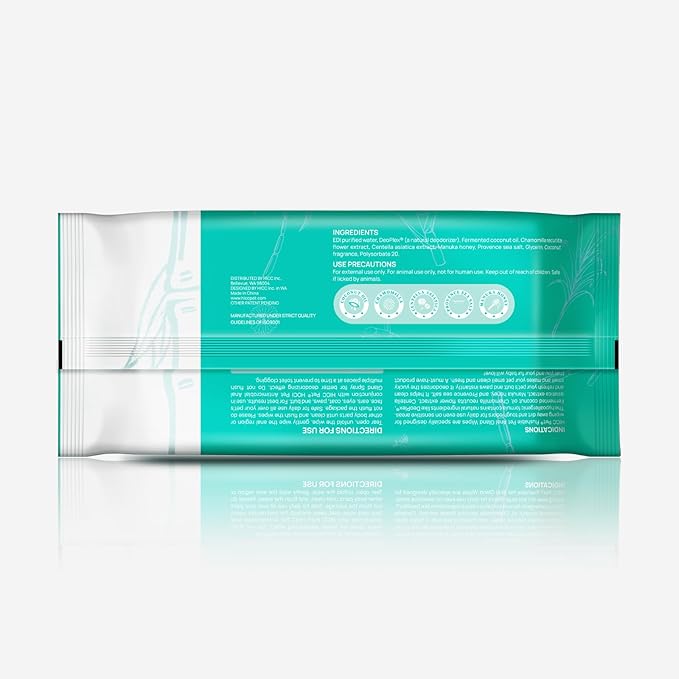 HICC PET Wipes for Dogs & Cats, Vet Recommended Cleaning Deodorizing & Soothing Allergy Infections Anal Gland Wipes, Hypoallergenic Hydrating & Nourish Fur Dog Grooming Wipes for Paw, Butt, Body
