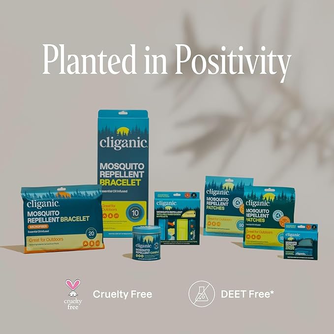 Cliganic Natural Mosquito Repellent Candle (Large 22oz, Pack of 2) | Citronella, DEET Free, Essential Oil Infused for Outdoor, Camping | Burns 40 Hours