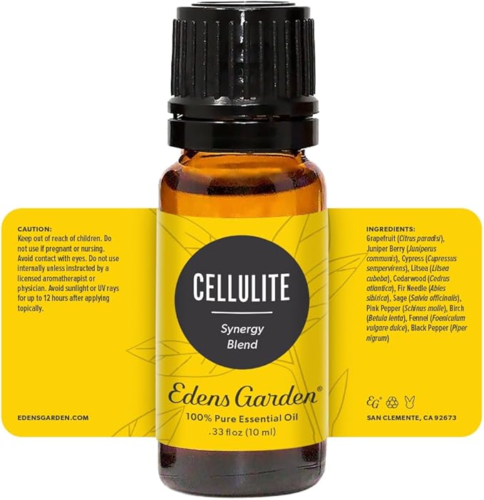 Edens Garden Cellulite Essential Oil Blend- 100% Pure Premium Grade, Undiluted, Natural, Therapeutic, Aromatherapy, The Best for Diffusing, Skin, Face, Humidifiers 10 ml (.33 fl oz)