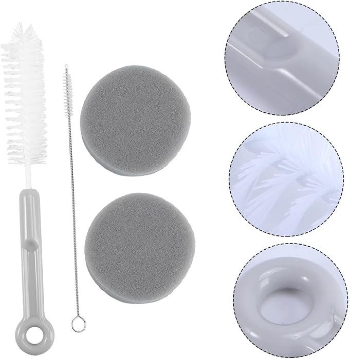 3sets Pet Feeder Sponge Cleaning Brush Portable Water Fountain Cleaner for Dogs Cats Easy Maintenance for Pet Bowls for Daily Use