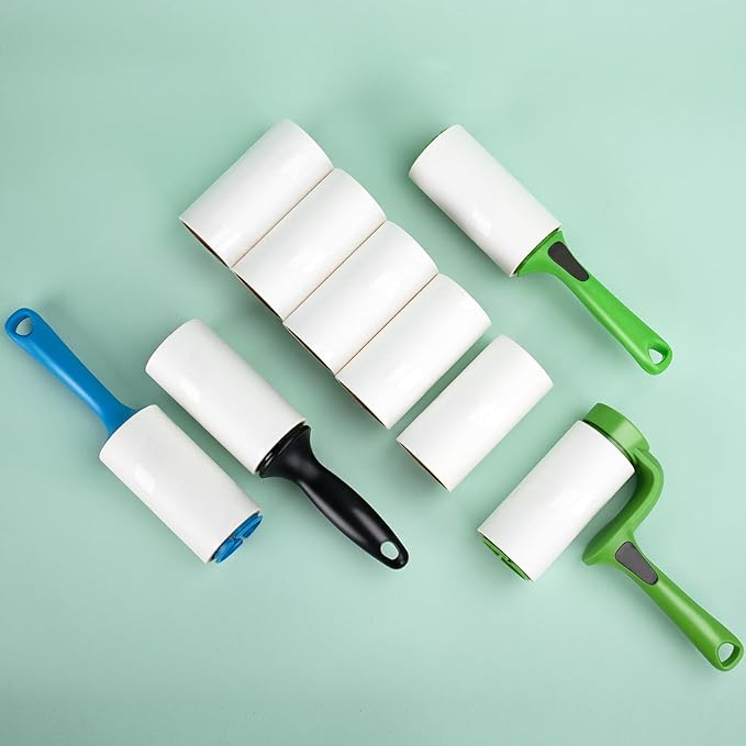 4.6 inch Lint Roller Refills Only for Evercare Giant Lint Roller for Pet Hair 4.6 in Giant Extreme Stick Refills 60 Sheets per Roll 5 Pack Total 300 Sheets