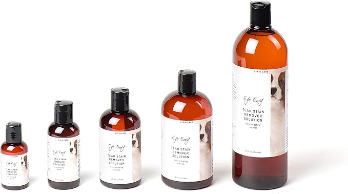 Eye Envy Tear Stain Remover Solution for Dogs. 100% Natural, Safe. Treats The Cause of Stains. Recommended by AKC Breeders, Vets, Handlers, Groomers. Contains Colloidal Silver. 8 oz. Made in USA
