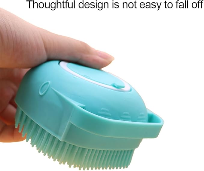 Pets Bath Brush | Scrubber for Bath | Dog Shampoo Brush | Dog Washing/Shower Brush, Suitable for Short/Long Haired Dogs, Dog Brush for Shedding, Bathing, Massaging & Grooming (blue) (blue)