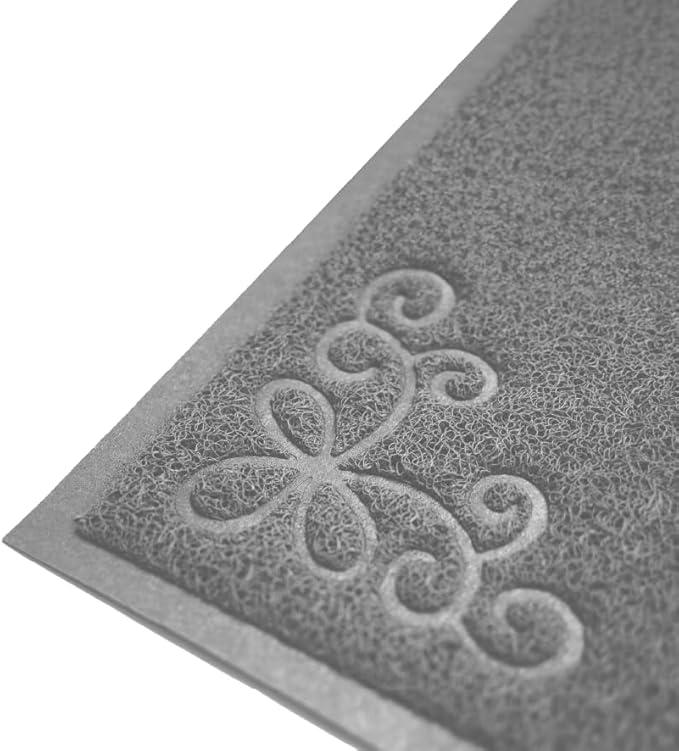 Long Litter Mat Runner 2'x6' - Trap Dirt, Mud and Cat Litter - Premium Waterproof PVC Mesh, Non Slip Rubber Runner for Pets, Entry, Mudroom, Garage, Laundry, RV, Camper - Litter Mat XL (Grey)