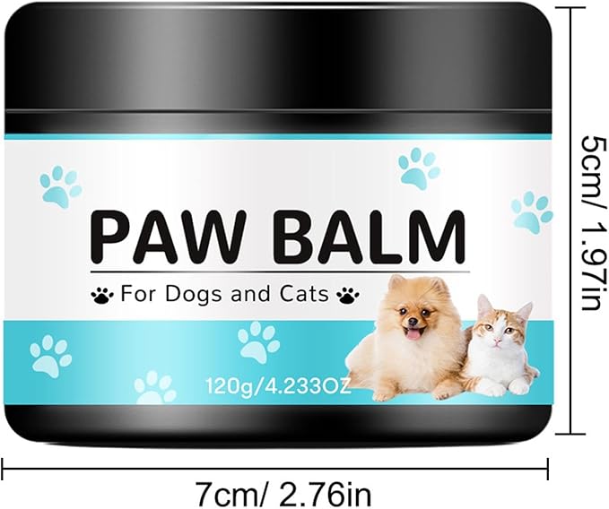 Generic Dog Paw Balm - Paw Pad Lotion 120g | Licksafe Dog Paw Wax for Dry Paws & Nose | Pet Foot Cream | Dogs Paw Protectors | Cream Butter Moisturizes & Soothes Irritated Paws & Elbows