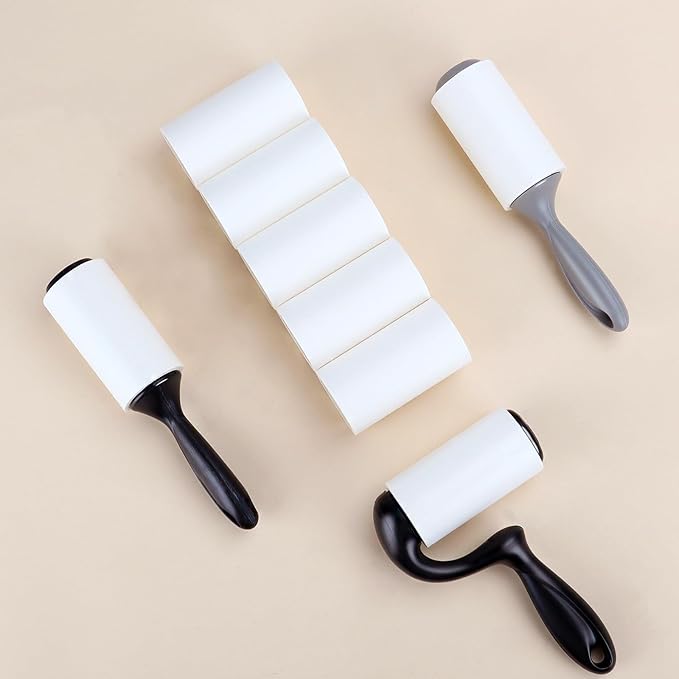 4 inch Lint Roller Refill Only for Scotch-Brite Pet Extra Sticky Hair Lint Roller 5 Refills 60 Sheets per Refill Total 300 Sheets (Inside Diamater 1-3/4 inch)