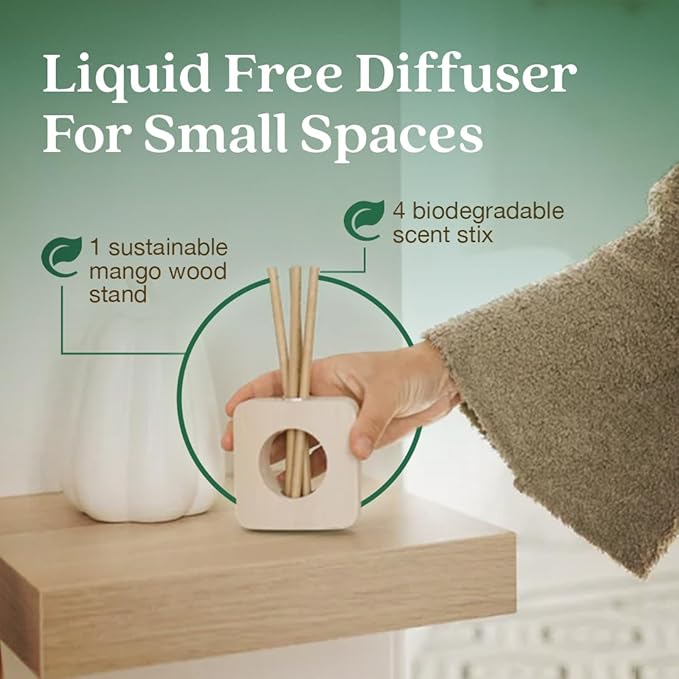 Enviroscent Air Freshener for Home (Balsam Fir & Spruce) Essential Oil Diffuser | Air Freshener & Room Freshener | Home Fragrance Last Over 30 Days | 8 Scent Stix Refills