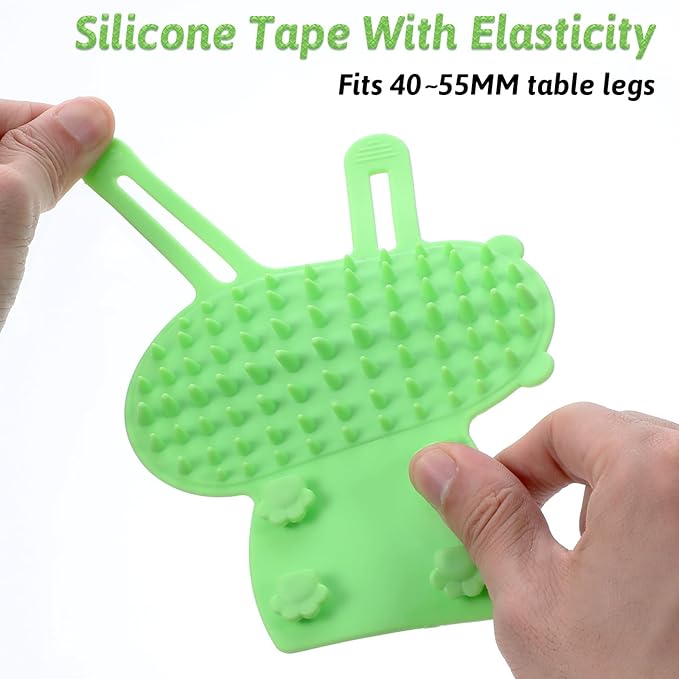 4pcs Self Groomer Corner Catcher for Cats,Cat Face Scratcher,2-in-1 Silicone Cats Brush Combs,Kitty Cat Self Groomer Scratcher for Face,Pet Supplies,Green and Yellow