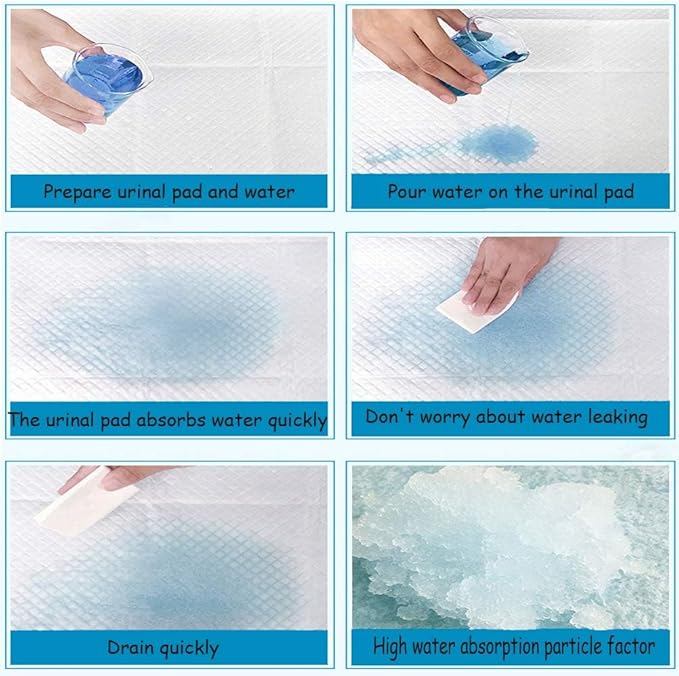 kathson 100Pcs Rabbit Pee Pads,18" x13" Disposable Bunny Diapers Cage Liners,Super Absorbent Pet Toilet Training Pads for Guinea Pig,Hedgehogs,Hamsters,Chinchillas,Cats,Reptiles and Small Animals