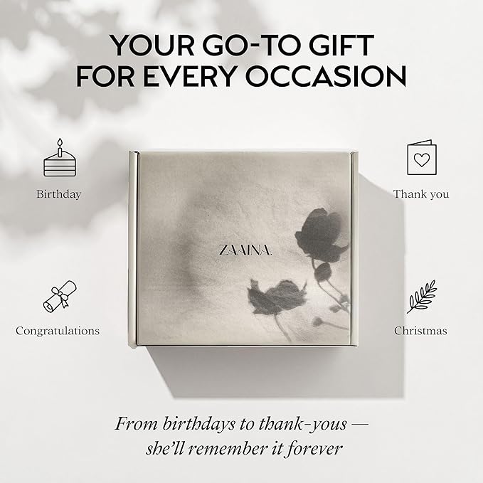 ZAAINA Spa Gifts for Women - Relaxation Spa Kit, Holiday Spa Gift Basket, Pampering At Home Natural Bath & Body Self Care Spa Package, Christmas Gifts for Mom Wife, Birthday Gifts for Women