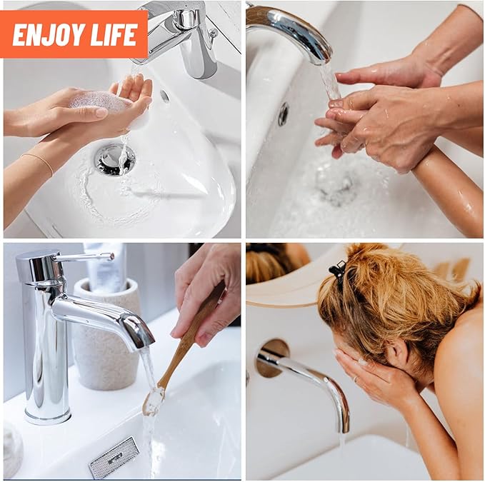 2Pcs Bathroom Sink Stopper Hair Catcher, Pop Up Sink Drain Filter with Removable Stainless Steel Filter Basket Hair Catcher, for US Bathroom Sink Stopper Replacement (2PCS)