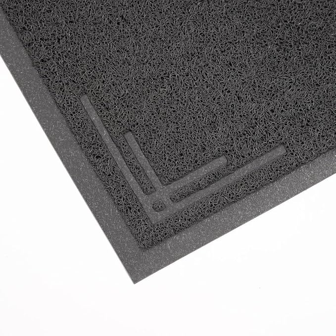 Long Litter Mat Runner 2'x6' - Trap Dirt, Mud and Cat Litter - Premium Waterproof PVC Mesh, Non Slip Rubber Runner for Pets, Entry, Mudroom, Garage, Laundry, RV, Camper - Litter Mat XL (Grey Modern)