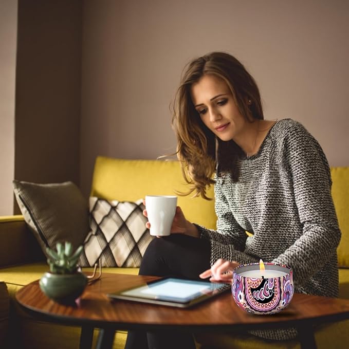 16 Pack Scented Candles Gift Set, Natural Soy Wax Travel Tin Candles for Home Scented, Ideal for Christmas, Birthday, Thanksgiving, Valentines Day Gifts