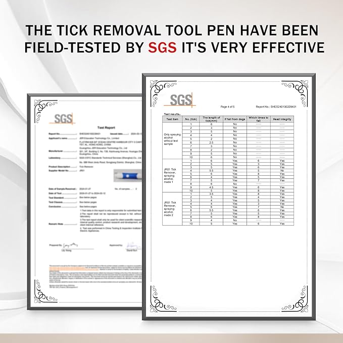 Tick Removal Tool Pen Premium Auto Tick Remover Tool for Dogs Real Pain Free Tick Removal Tool for Humans One Click to Remove Tick Intact Brush Let It Come Out on Its Own