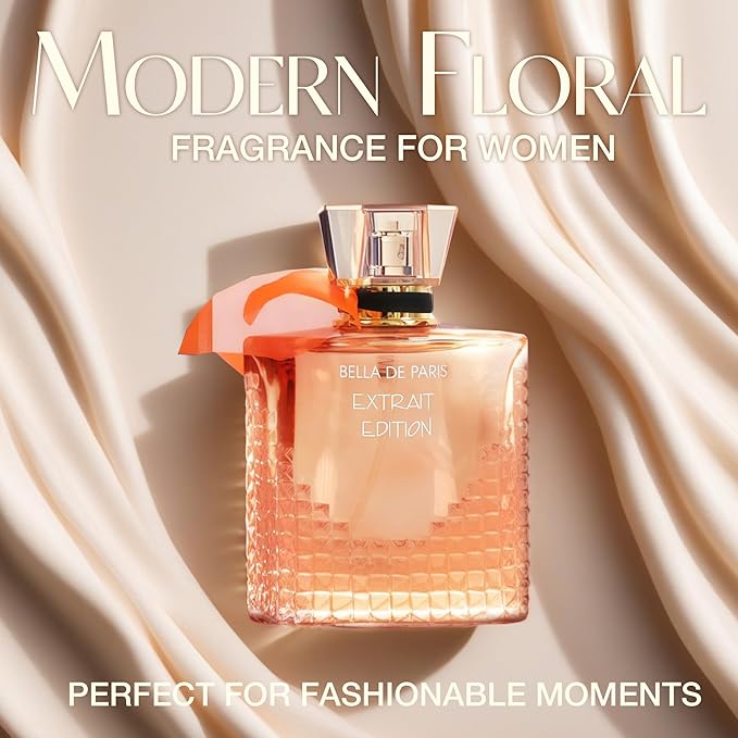 La Vida Bella 4PCS Perfume Set for Women - Floral Fragrance Gift Set with Vanilla,Sweet Fruity, Powdery, Woody&Musky | 3.4 Fl Oz Each Eau De Pafume