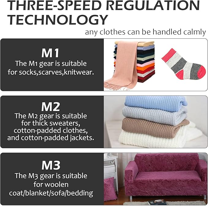 iRUNTEK Rechargeable Fabric Shaver & Lint Remover|3-Speed Lint Shaver with LED Display & Large Lint Bin|Sweater Shaver with Type-C Fast Charging|Removes Fuzz & Pills from Clothes, Furniture - Blue