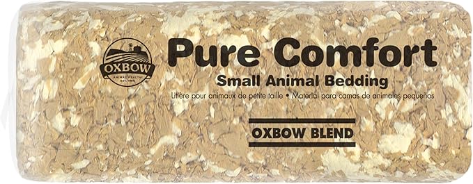 Oxbow Pure Comfort Bedding, Rabbit, Hamster, & Guinea Pig Bedding, Bunny Supplies for Litter Box, Pet Safe, Bunny Litter Box, Guinea Pig Cage, 99.9% Non-Dust, Blended, 178 Liter Bag