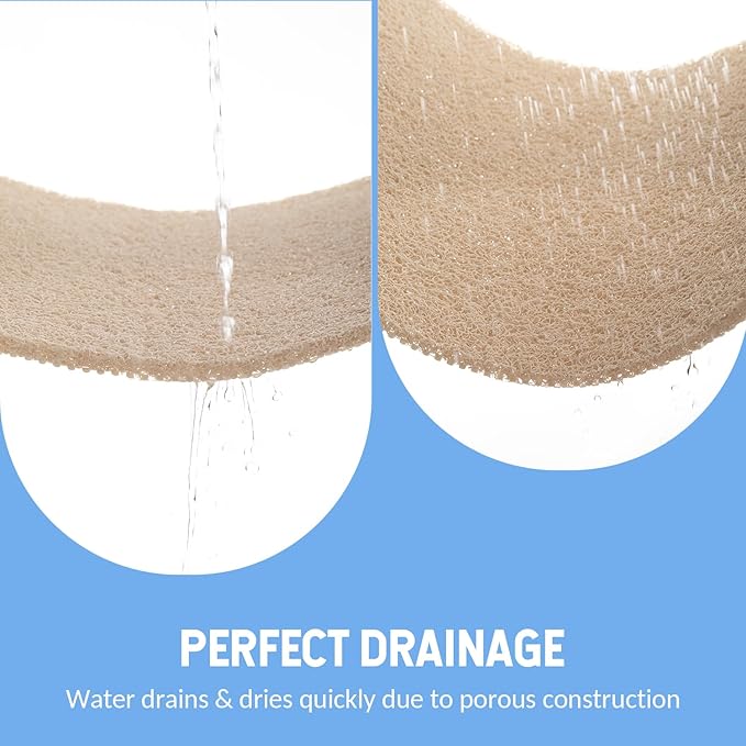 Non-Slip Bathtub Mat, 2 Pack Anti Slip Shower Mat, Fast Drying Bathtub Mats, Foot Scrubber Mat, Anti Slip Mat for Tub, Floor, Bathroom, Kitchen, Home, Hotel (Beige 24"×16"+24"×16")