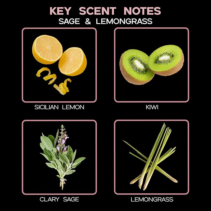 LOVSPA Sage & Lemongrass Diffuser Oil - Luxury Essential Oils for Diffuser Refill & Air Freshener Room Spray - Long-Lasting & Natural Home Fragrance, Scented Oil for Diffusers, USA Made, 4oz