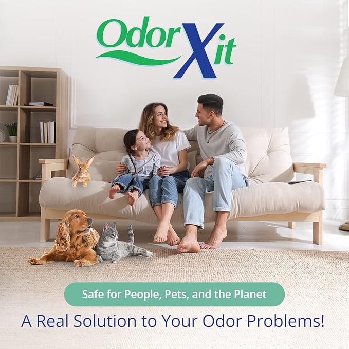 OdorXit Magic Air Odor Neutralizer Spray, Powerful Dog & Cat Urine Odor Neutralizer, Safe Air Refresher for Home, Safe Odor Absorber for Pet, Closet & Any Strong Odor Remover, 2oz