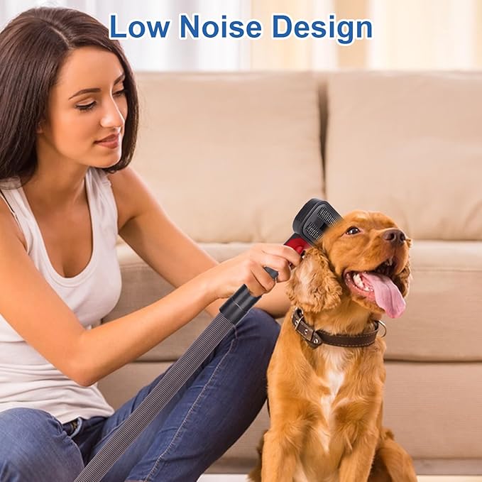 Pet Dog Hair Grooming Brush Vacuum Attachment Compatible with Dyson V7 V8 V10 V11 V12 V15, Cat and Dog Grooming & Shedding Tools