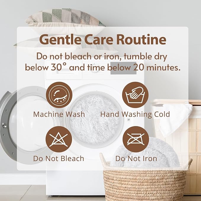 JOLLYVOGUE Small Dog & Cat Beds for Indoor Cats, Donut Cuddler Warming Soft Dog Beds with Anti-Slip Bottom, Round Calming Fluffy Plush Faux Fur Cushion Bed for Medium Dogs (31", Light Green)