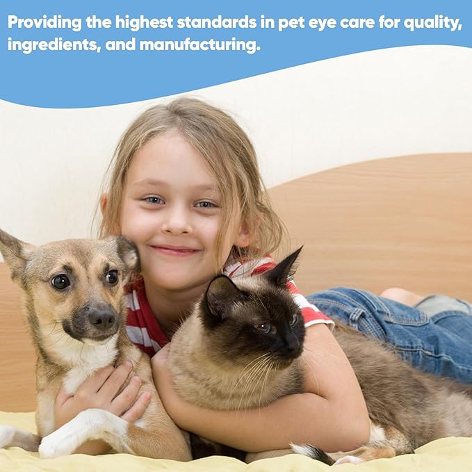 260Pcs Eyes Wipes for Dogs, Pet Tear Stain Remover Wipes, Pet Eye Wipes for Dogs & Cats, Hypoallergenic Soothing Cleansing Pet Wipes (130pcs x2)