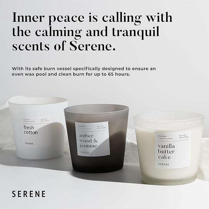 Hidden Label Large Scented Candle, Sandalwood & White Musk, 30oz 3 Wick Huge Candle, Huge Slow Burn Natural Soy Candles for Home Scented