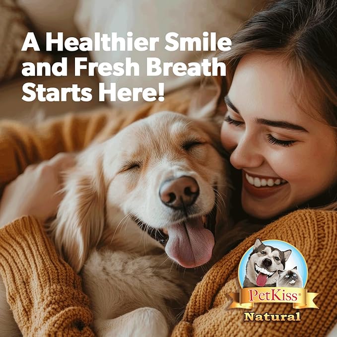 Pet Kiss Plaque and Tartar Water Additive Oral Care for Pets, 1-Gallon