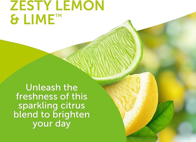 Bright Air 14 oz. Super Odor Eliminator, For Medium-Size Spaces, Zesty Lemon & Lime Scent, Case of 6, Air Freshener, Natural Essential Oils, Lasts Up to 90 Days Each